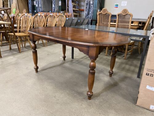 Wooden Umbre Spindle Legged Dining Table