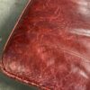 Dark Red Leather Lounger