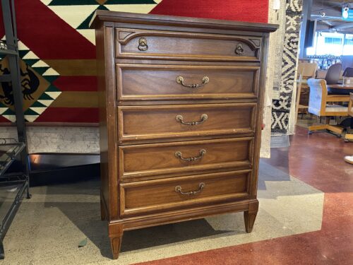 DIXIE 5-Drawer Tallboy Dresser w/ Dovetail Joints