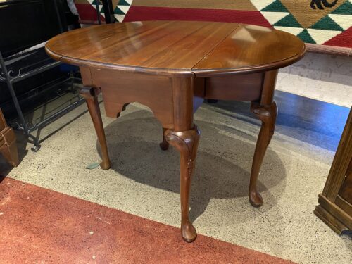 HARDEN Unique Oval Drop Leaf Side Table