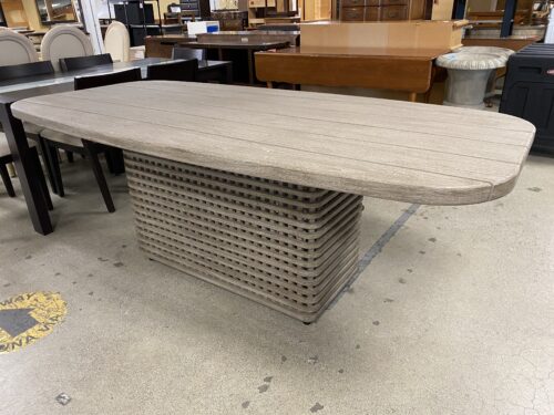RESTORATION HARDWARE  Trelica Weathered Teak Rectangular Dining Table