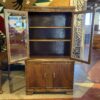 Old School Display Hutch w/ Adjustable Wood Shelves