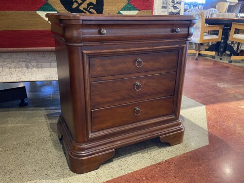 Espresso Brown 4-Drawer Side Dresser w/ Ring Hardware