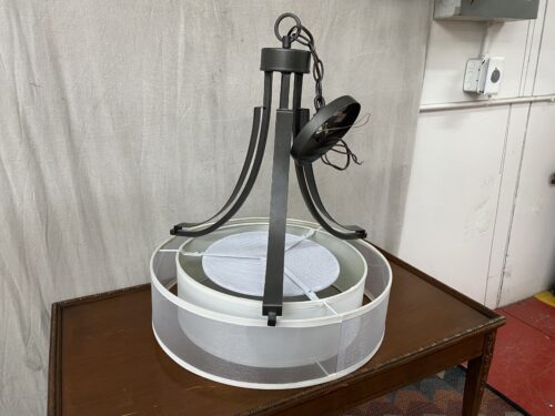 Double Shaded Circular Chandelier