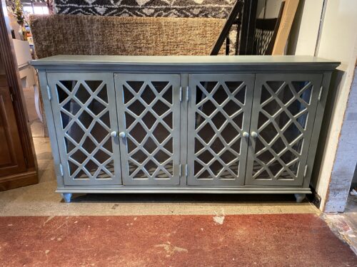 ASHLEY Mirimyn Antique Teal Door Accent Cabinet