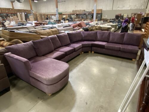 SunKissed XXL Plush Purple U Sectional