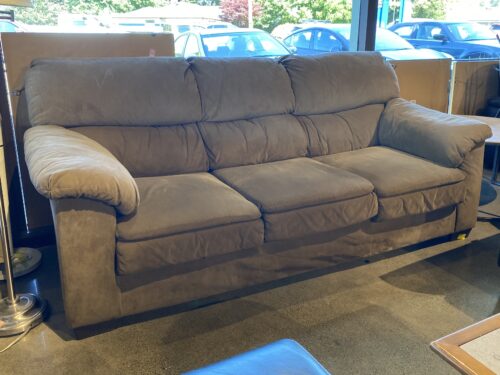 Low Cocoa Brown 3-Seater Sofa