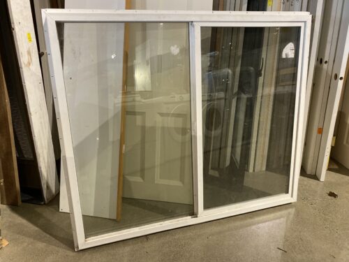 White Frame Sliding Window, 54x64