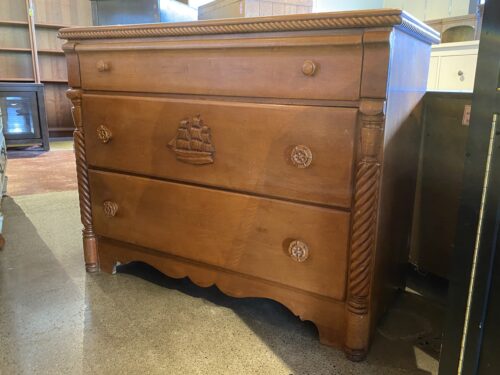 VIRGINIA HOUSE Captain's 3-Drawer Dresser w/ Twist Trim