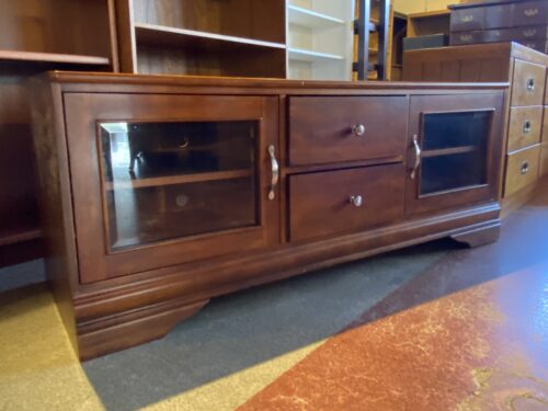 TRADEWINS Warm Tone 2-Drawer Media Stand