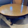 Low Round Golden Glitter Coffee Table
