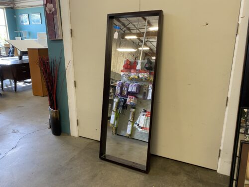 MODERN HOME Mahogany Finished Deep Frame Floor Mirror