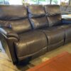 LA-Z-BOY Trouper Dark Brown Manual Recliner Sofa