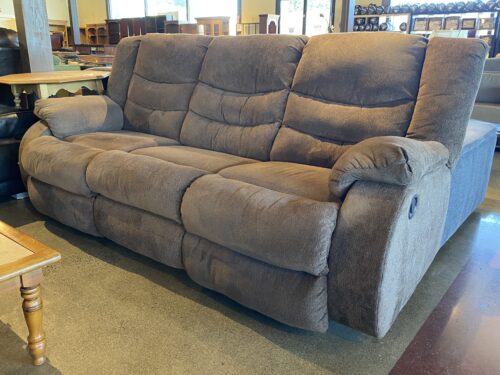 Muted Brown 3-Seater Recliner Sofa