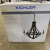 NEW! KICHLER Merlot 5-Light Distressed Wood Chandelier