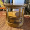 DREXEL Stout Round 2-Tier Single Drawer Accent Table