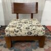 Solid Wood Accent Chair w/ Chinese Characters