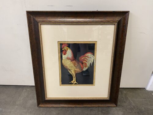"Royal and Proud Rooster" Opulently Framed Art
