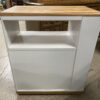 Rolling White & Wood Kitchen Cart