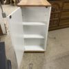 Rolling White & Wood Kitchen Cart