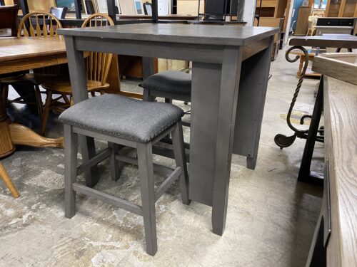 ASHLEY Caitbrook Grey Dining Table Set w/ 2 Barstools