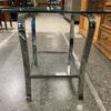 Modern Metal & Glass 2-Tier Side Table