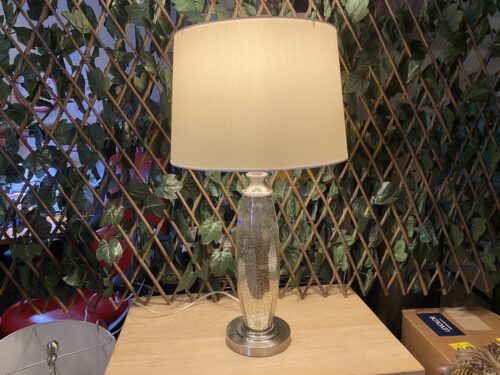 Chic Faceted Mercury Glass Table Lamp
