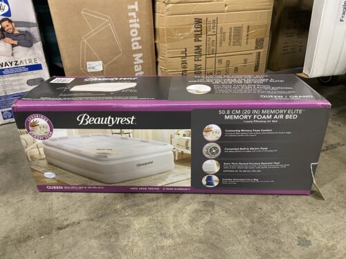 NEW! BEAUTY REST Luxurious Memory Foam Queen Air Mattress