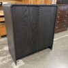 RESTORATION HARDWARE Alora Bar Cabinet in Black Oak (No Mirror Backing)
