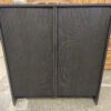 RESTORATION HARDWARE Alora Bar Cabinet in Black Oak (No Mirror Backing)