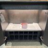 RESTORATION HARDWARE Alora Bar Cabinet in Black Oak (No Mirror Backing)