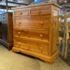 Knotty Blonde Wood 5-Drawer Dresser