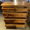 Knotty Blonde Wood 5-Drawer Dresser