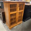 Wooden 4-Shelf Liquor Storage Cabinet