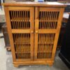 Wooden 4-Shelf Liquor Storage Cabinet