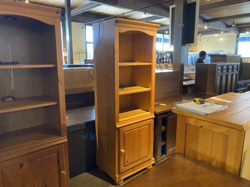 Honey Blonde Right Side Cabinet