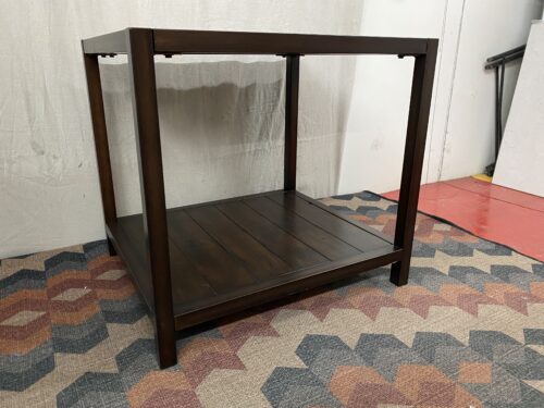 STANDARD FURNITURE Dark Distressed Wooden Side Table