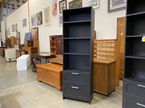 IKEA Black Brimnes Bookshelf with 2 Drawers