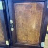 Dark Wood Asian Inspired Buffet with Burl Wood Panels