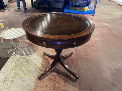 MERSMAN Single Drawer Round Table on Wheels