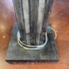 Floor Lamp with Weathered Wood Texture