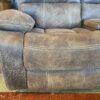 Soft Brown Power Reclining Loveseat with Cupholder