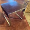 Modern Heavy Side Table with Metal Legs