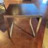 Modern Heavy Side Table with Metal Legs
