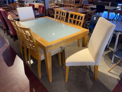PALLISER Extendable Rollaway Dining Room Table and Chairs