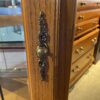 Oak Wood Curio Cabinet with Glass Door