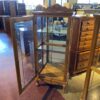 Oak Wood Curio Cabinet with Glass Door