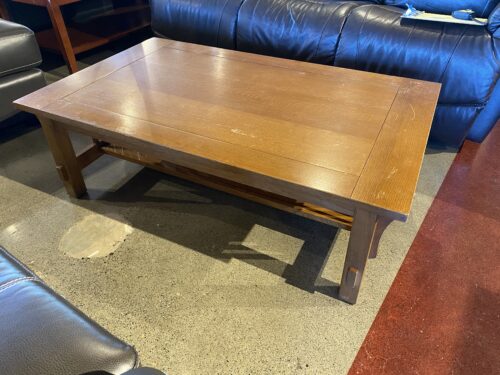 Mission Style Coffee Table with Slat Sides