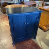 Farmhouse Style Black Two Door Cabinet