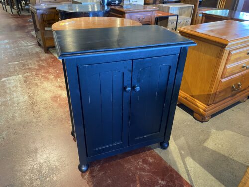 Farmhouse Style Black Two Door Cabinet